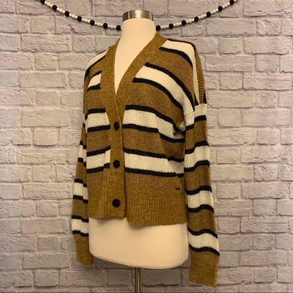 NWT n:Philanthropy Tiny Cardigan in Meerkat Stripe - Picture 3 of 12